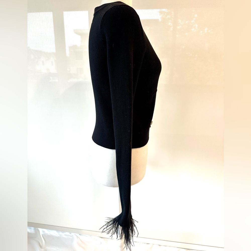 NWT Mori Jasmine Jennie Crystal Button Black Cardigan - Picture 6 of 12